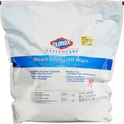 Clorox Healthcare Bleach Germicidal Wipes Refill 30359BD