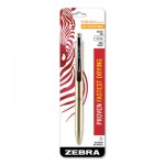 Zebra Blister-Carded Sarasa Grand Retractable Gel Pen, Fine 0.7mm, Black Ink, Gold Barrel ZEB45511