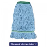 Blue Dust Mop Head, Medium, Looped End BWK502BLNB
