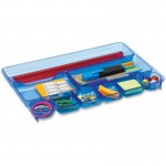 Blue Glacier Drawer Tray, 9 Compartments, Transparent Blue 23216