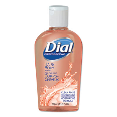 Dial Professional Body and Hair Care, Peach Scent, 7.5 oz Flip-Cap Bottle, 24/Carton DIA04014