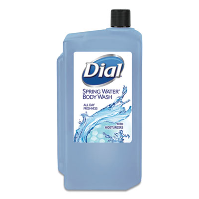 Dial Professional Body Wash, Spring Water, 1 L Refill Cartridge, 8/Carton DIA04031