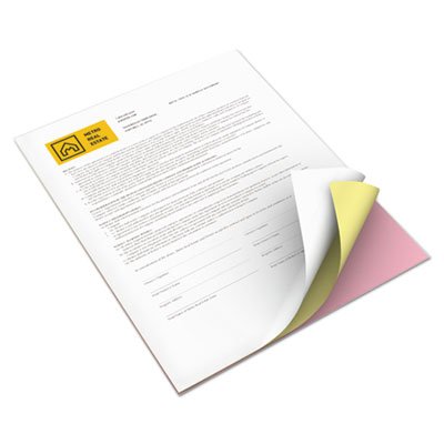 Xerox Bold Digital Carbonless Paper, 8 1/2 x 11, White/Canary/Pink, 5,000 Sheets/CT XER3R12425