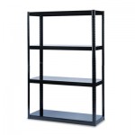 Safco Boltless Steel Shelving, Five-Shelf, 48w x 18d x 72h, Black SAF5246BL