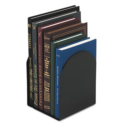 UNV54071 Bookends, Magnetic, 6 x 5 x 7, Metal, Black UNV54071