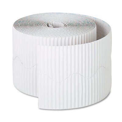 Bordette Decorative Border, 2 1/4" x 50' Roll, White PAC37016