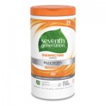 Seventh Generation SEV 22813 Botanical Disinfecting Wipes, 7 x 8, 70 Count, 6/Carton SEV22813CT