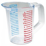 RCP 3215 CLE Bouncer Measuring Cup, 16oz, Clear RCP3215CLE