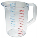 RCP 3217 CLE Bouncer Measuring Cup, 2qt, Clear RCP3217CLE