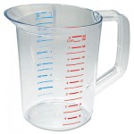 RCP 3217 CLE Bouncer Measuring Cup, 2qt, Clear RCP3217CLE