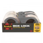 Scotch 3950-4RD Box Lock Shipping Packaging Tape, 3" Core, 1.88" x 54.6 yds, Clear, 4/Pack MMM39504RD