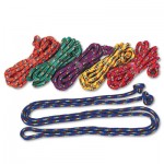 Champion Sports Braided Nylon Jump Ropes, 8ft, 6 Assorted-Color Jump Ropes/Set CSICR8SET