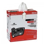 29316 Brawny Industrial Lightweight Shop Towel, 9 1/10" x 12 1/2", White, 2000/Carton GPC29316CT