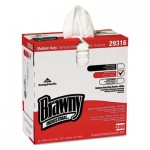 Brawny Industrial Lightweight Shop Towel, 9 1/10" x 12 1/2", White, 200/Box GPC29316