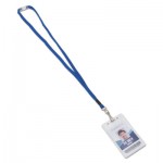 Advantus Breakaway Lanyards, Metal J-Hook Fastener, Blue AVT97130