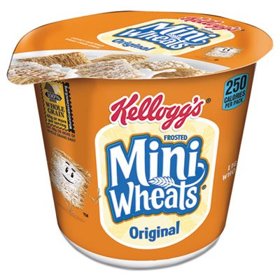 Kellogg's 3800042798 Breakfast Cereal, Frosted Mini Wheats, Single-Serve, 6/Box KEB42799