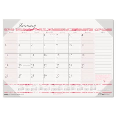House of Doolittle Breast Cancer Awareness Monthly Desk Pad Calendar, 18-1/2 x 13, 2016 HOD1466