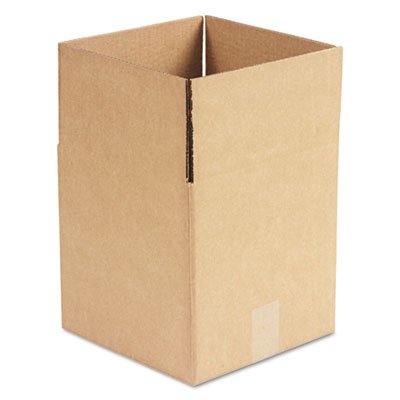 UNV166173 Brown Corrugated - Cubed Fixed-Depth Shipping Boxes, 10l x 10w x 10h, 25/Bundle UFS101010