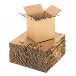 UNV167067 Brown Corrugated - Cubed Fixed-Depth Shipping Boxes, 8l x 8w x 8h, 25/Bundle UFS888