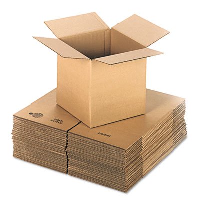 UNV166437 Brown Corrugated - Cubed Fixed-Depth Shipping Boxes, 12l x 12w x 12h, 25/Bundle UFS121212
