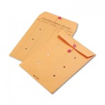 Quality Park Brown Kraft Kraft String & Button Interoffice Envelope, 9 x 12, 100/Carton QUA63462