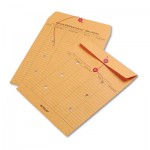 Quality Park Brown Kraft Kraft String & Button Interoffice Envelope, 10 x 13, 100/Carton QUA63561