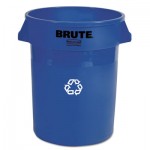 263273 Brute Recycling Container, Round, 32 gal, Blue RCP263273BE