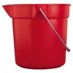 RCP 2963 RED BRUTE Round Utility Pail, 10qt, Red RCP2963RED
