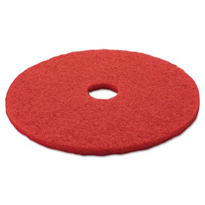 3M Buffer Floor Pad 5100, 20", Red, 5/Carton MMM08395