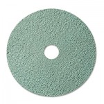 Burnish Floor Pad 3100, 20", Aqua, 5/Carton MMM08753