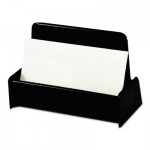 UNV08109 Business Card Holder, Capacity 50 3 1/2 x 2 Cards, Black UNV08109