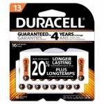 Button Cell Hearing Aid Battery #13, 16/Pk DURDA13B16ZM09