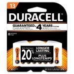 Button Cell Lithium Battery, #13, 8/Pk DURDA13B8ZM09