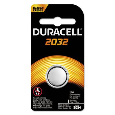 243-DL2032BPK Button Cell Lithium Electronics Battery, 2032, 3V, 6/Box DURDL2032BPK