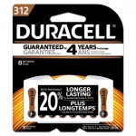 Button Cell Zinc Air Battery, #312, 8/Pk DURDA312B8ZM09
