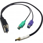 Lantronix Cable for Spider Duo-PS/2, Local Input, Standard 21.6" 500-198-R-ACC