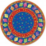 Calm Circle Time Books Round Rug FE33870A