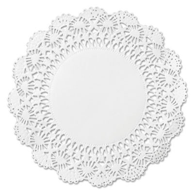 HFM 500238 Cambridge Lace Doilies, Round, 10", White, 1000/Carton HFM500238