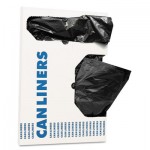 H4832TK X01 Can Liners, 16 gal, 1 mil, Black, 24" x 32", 250/Carton HERH4832TKX01