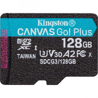 Kingston Canvas Go! Plus microSD Memory Card SDCG3/128GBSP