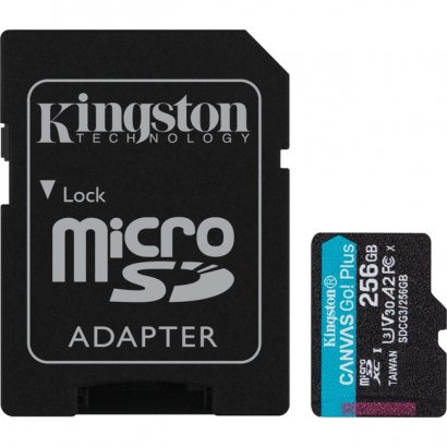Kingston Canvas Go! Plus microSD Memory Card SDCG3/256GB
