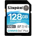 Kingston Canvas Go! Plus SD Memory Card SDG3/128GB