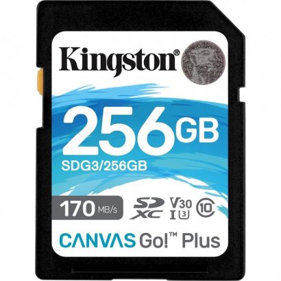 Kingston Canvas Go! Plus SD Memory Card SDG3/256GB