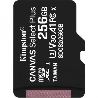 Kingston Canvas Select Plus microSD Card With Android A1 Performance Class SDCS2/256GBSP