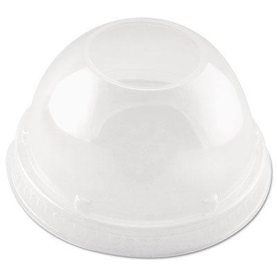 DCC DLR662 Cappuccino Dome Sipper Lids, 16 oz, Clear DCCDLR662