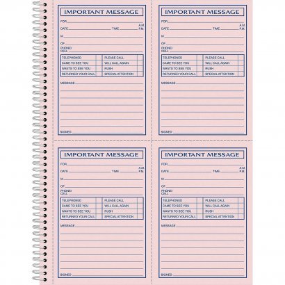 Adams Carbonless Important Message Pad SC1184P