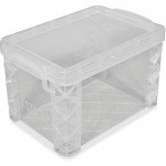 Advantus Card File Box, Super Stacker, 4"x6", Clear 40305