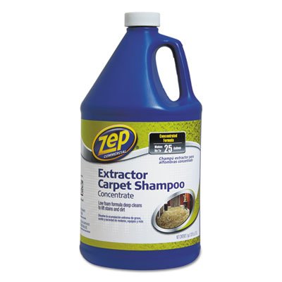 Zep Commercial Carpet Extractor Shampoo, 1 gal Bottle ZPEZUCEC128EA