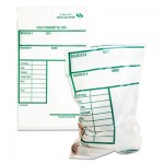 Quality Park Cash Transmittal Bags w/Printed Info Block, 6 x 9, Clear, 100 Bags/Pack QUA45220