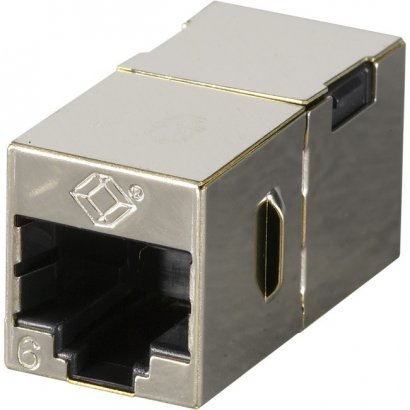 Black Box Cat.6 Shielded Straight-Pin Coupler - Metal FM608